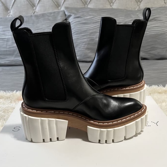 New Authentic STELLA MCCARTNEY Emilie Platform Chelsea Boot - Picture 6 of 8